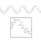 Beistle; Beistle 25ft. White Gleam 'N Flex Snowflake Garlands, 2ct.; Category:Streamers & Garland; Image:2